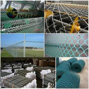 Pvc Coated Chain link fence and galvanized chain link fence